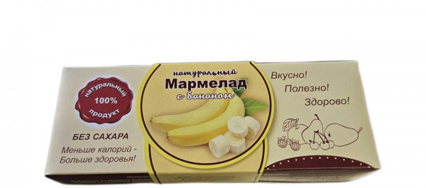 №2 Мармелад натуральный "Банан" 140г  в Чусовом