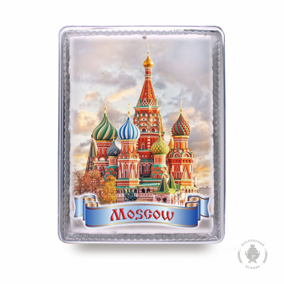  Пряник 600г MOSCOW с фотопечатью (в подарочной пластиковой упаковке)  в Чусовом