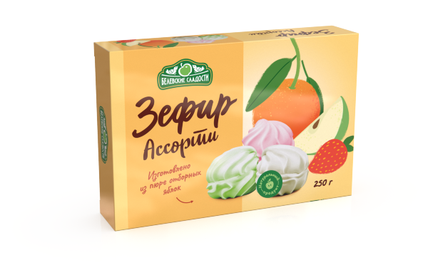№2 Зефир белевский "Ассорти" 250г в Чусовом